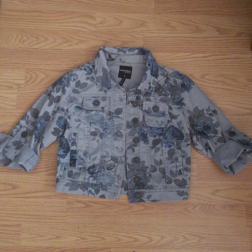 Denim blazer.